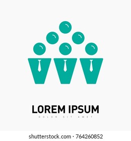 teamwork vector flat icon for websites and mobile minimalistic flat design.