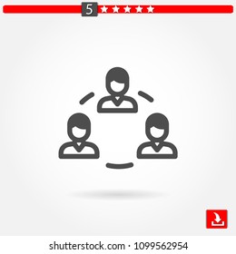 teamwork vector icon