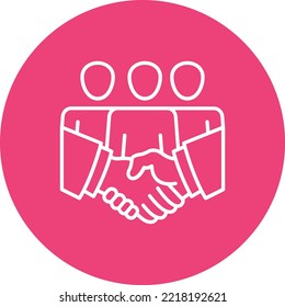 Teamwork vector icon. Can be used for printing, mobile and web applications.