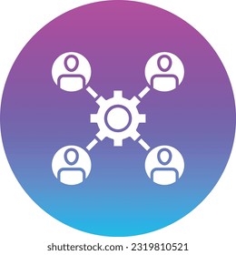 Teamwork vector icon. Can be used for printing, mobile and web applications.
