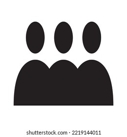 Teamwork vector icon  Group of people  business partnership. vector illustration in flat design.