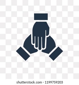 Teamwork vector icon isolated on transparent background, Teamwork transparency concept can be used web and mobile