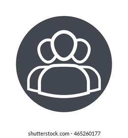 Teamwork vector. Icon for web and mobile application. Flat design style.