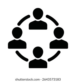 Teamwork Vector Icon which can easily modify or edit
