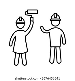 Ícone de vetor de trabalho em equipe que pode facilmente modificar ou editar

