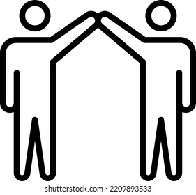 teamwork Vector illustration on a transparent background.Premium quality symmbols.Stroke vector icons for concept and graphic design.