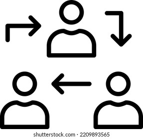 Teamwork Vector illustration on a transparent background.Premium quality symmbols.Stroke vector icons for concept and graphic design.