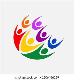 Teamwork vector logo