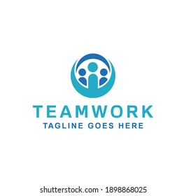 Teamwork-Vektorlogo-Vorlage für Unternehmen