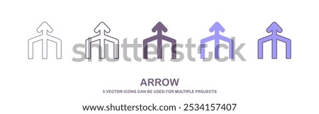 teamwork, vision, target, goals icon. Black outline icon of three arrows merging into one, symbolizing convergence or unification.