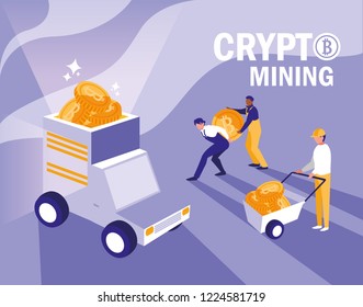 teamworkers crypto mining bitcoins