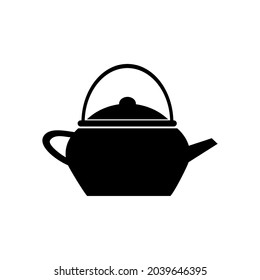 teapod with black color icon vector design isolated white