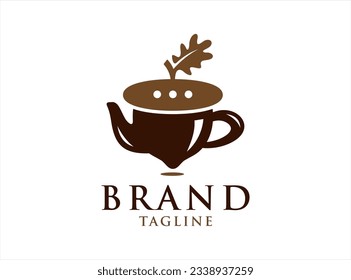 Teapot Acorn Logo design concept