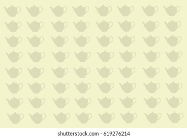 The teapot background. Tea symbol. Flat Vector illustration.