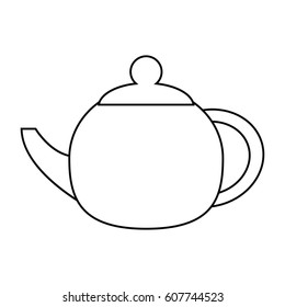 teapot beverage ceramic outline
