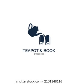 Teapot  book logo design inspiration