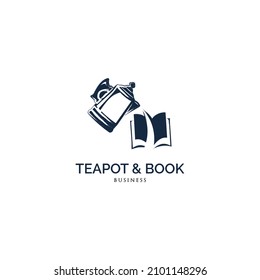 Teapot  book logo design inspiration