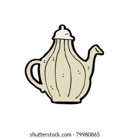 caricatura de tetera
