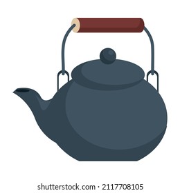 teapot chinese utensil isolated icon