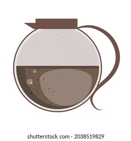 Teekanne Kaffeekocher einzeln auf Ikone
