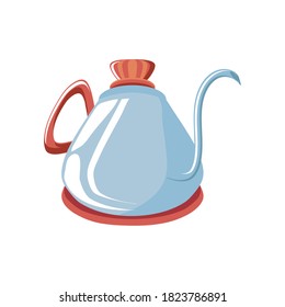 Teapot or coffee pot on white background. Vector illustration design.