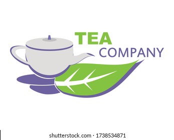 teapot company design logo vector