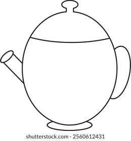 A teapot is a container used to brew and serve tea.