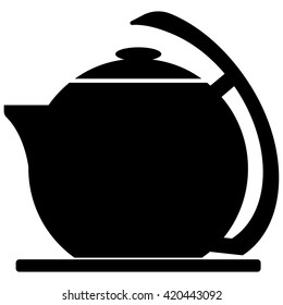 teapot with cover and stand