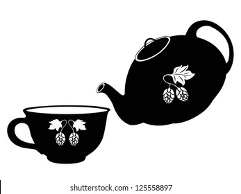 teapot and cup