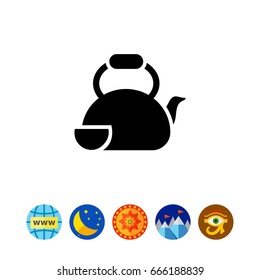 Teapot with cup