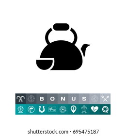 Teapot with cup