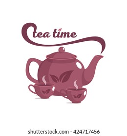 teapot, cups, tea set