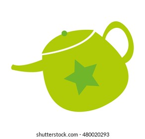 teapot cute isolated icon vector illustration design