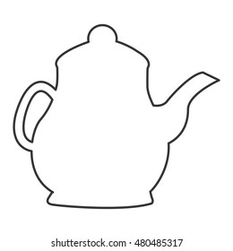 teapot cute isolated icon vector illustration design