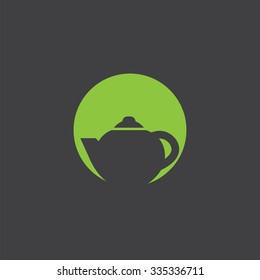 teapot cutted identity template icon design element
