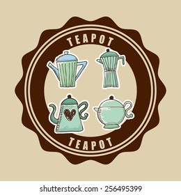 teapot design, vector illustration eps10 graphic 