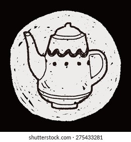 Teapot doodle drawing