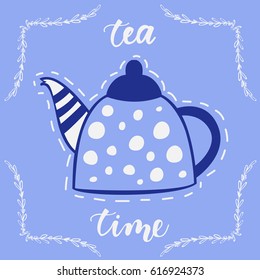 teapot drawing isolated icon vector illustration design