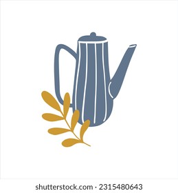 Toma de té de pájaro de tetera ceremonia de beber café planta de porcelana de casa
 