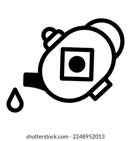 Teapot dualtone illustration vector and logo new year icon perfect. Icon sign from modern collection for web. Nice design perfect.