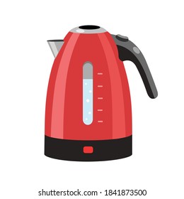 Wireless electric kettle composition Royalty Free Vector