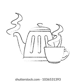 teapot elegant with cup