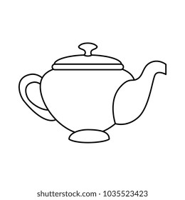 teapot elegant isolated icon