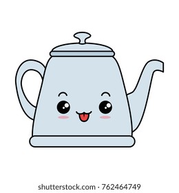 teapot elegant kawaii character