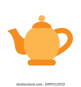 Teapot Flat Icon Design For Personal nad Commercial Use