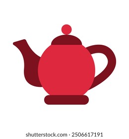 Teapot Flat Icon Design For Personal nad Commercial Use