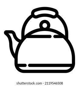 Icono Plano De Tetera Aislado En Fondo Blanco