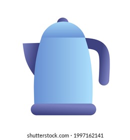 teapot with gradient color.  flat minimalist design vector eps 10