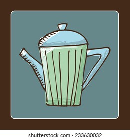 teapot graphic design , vector illustration
