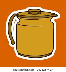 Teapot Hand Drawing Vector Illustration